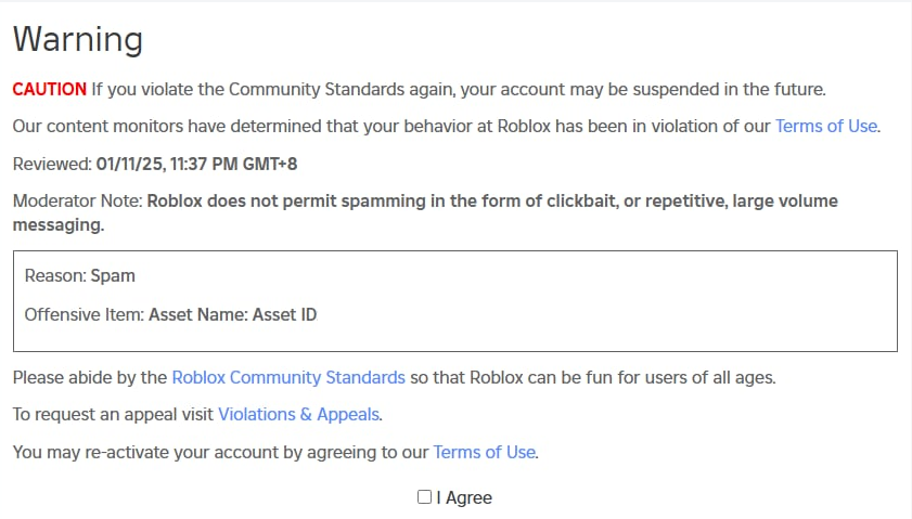 borindim's tweet image. ROBLOX DELETED MY ITEM FOR SPAMMING LOL!
its unfair I already spent around 8k for this item because of the SPONSOR!
#RobloxDev #robloxmoderation #robloxugc