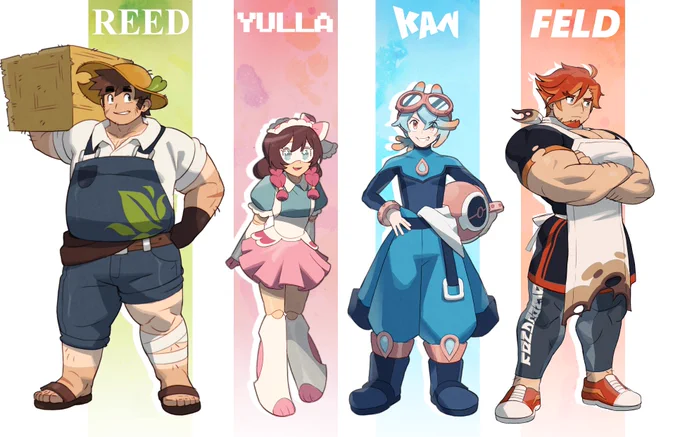 Some Pokemon trainer designs I made 