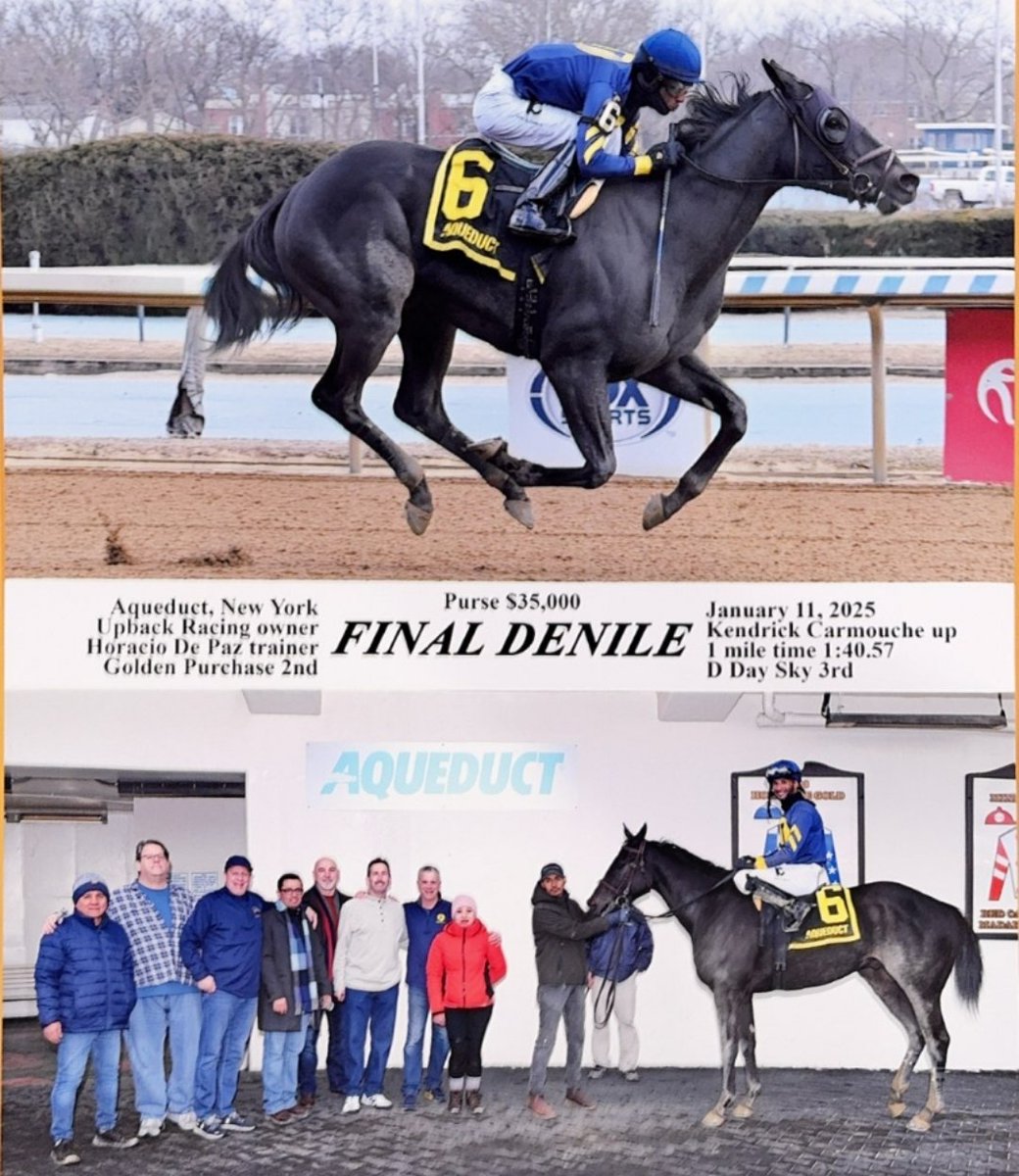 UPBACK RACING (@upbackracing) on Twitter photo Our second trip to the Winner's Circle in eight days as <a href="/KendrickCarmou1/">Kendrick Carmouche</a> and <a href="/depazracing/">De Paz Racing</a> get the job done once again with FINAL DENILE. Congrats to all our partners. Our second trip to the Winner's Circle in eight days as <a href="/KendrickCarmou1/">Kendrick Carmouche</a> and <a href="/depazracing/">De Paz Racing</a> get the job done once again with FINAL DENILE. Congrats to all our partners.