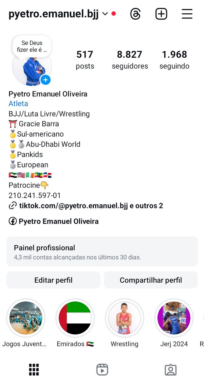 pyetroemanuel's tweet photo. @jairbolsonaro Me ajude bater 10k no Instagram? Só entrar nesse link e me seguir. Nos ajude 😔
https://t.co/0aqtrWfIWO https://t.co/wZnyPEKGUN