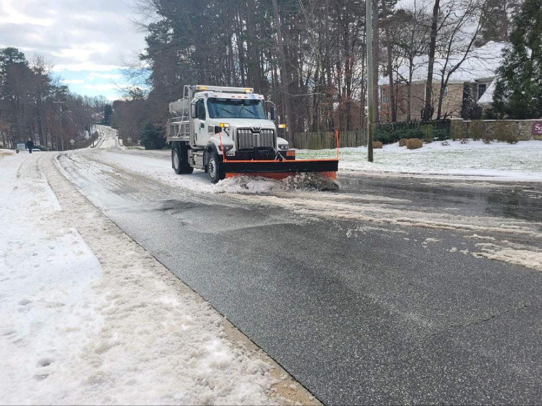 A heartfelt thank you to the dedicated City of Greensboro snow removal crews who worked through the night to clear our roads and make them safer for travel. We appreciate all that you do!