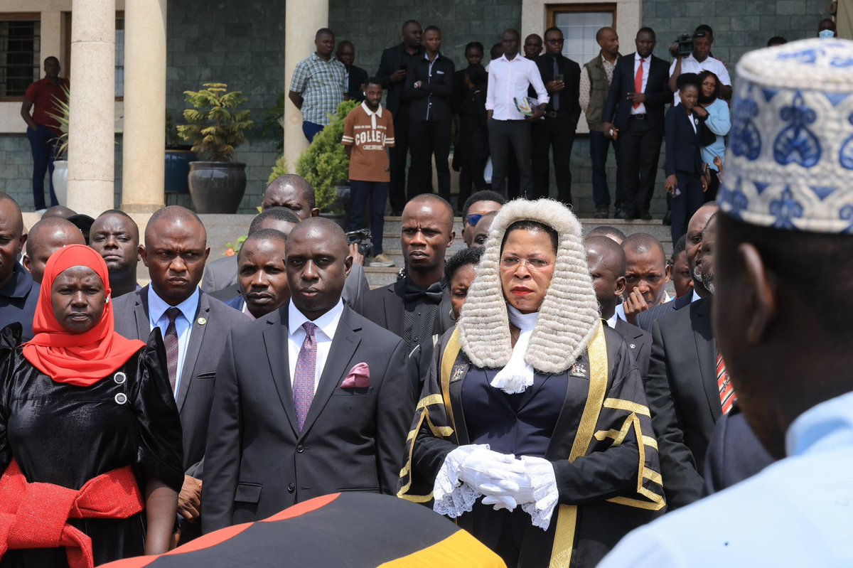 masabakarim's tweet photo. Yesterday, we paid tribute to the late Honorable Ssegirinya at @Parliament_Ug , followed by prayers at Mbogo Mosque in Kawempe. My heartfelt sympathies go out to his family and the people of Kawempe, as he will be laid to rest tomorrow in his ancestral home. May Allah forgive his wrongs and grant him Jannah Firdaus.