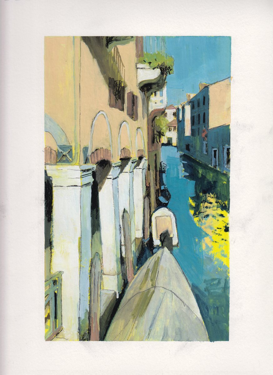 _Guizzz_'s tweet image. Was in #Venezia in November and made a few gouaches because not only space monsters and astronauts matter !