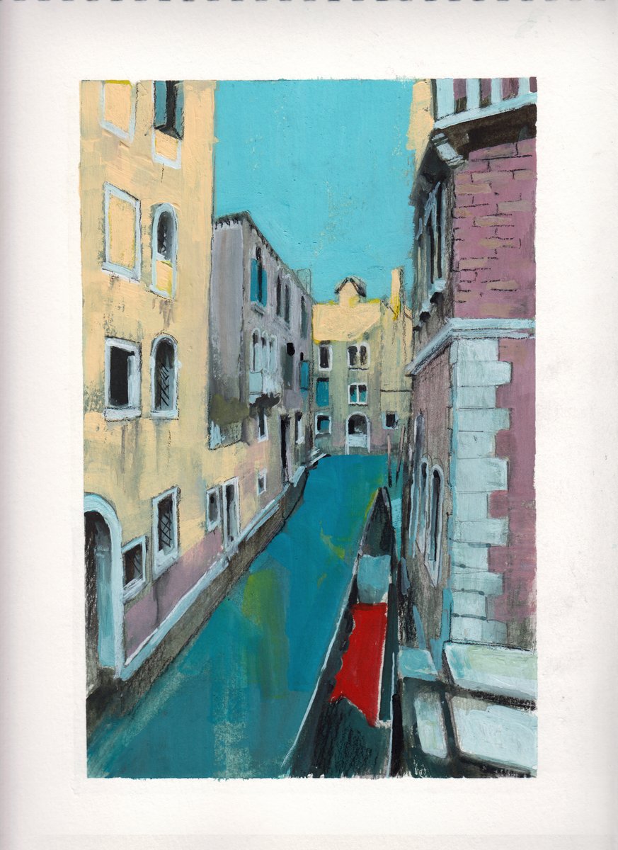 _Guizzz_'s tweet image. Was in #Venezia in November and made a few gouaches because not only space monsters and astronauts matter !