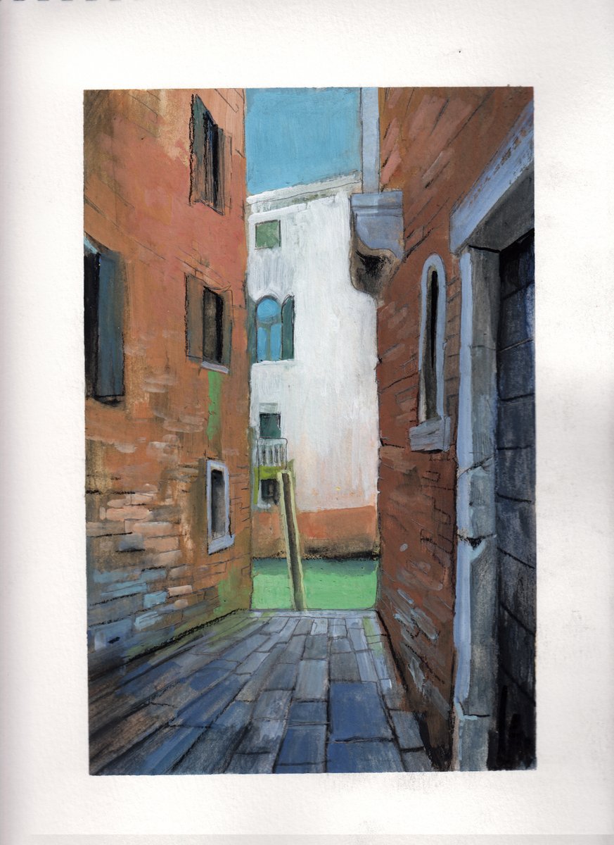 _Guizzz_'s tweet image. Was in #Venezia in November and made a few gouaches because not only space monsters and astronauts matter !