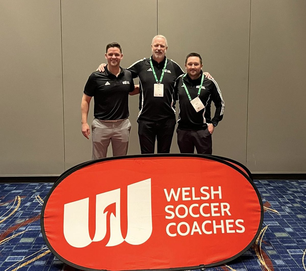 WelshCoaches's tweet photo. A very productive few days in Chicago at the #UnitedSoccerCoachesConvention. A huge thank you to Kit Symons (former Wales International Player &amp; Coach) &amp; Gavin Levey (Swansea City Academy Manager). https://t.co/JgcHt81h4D #WelshSoccerCoaches https://t.co/9CHGhBmdPH