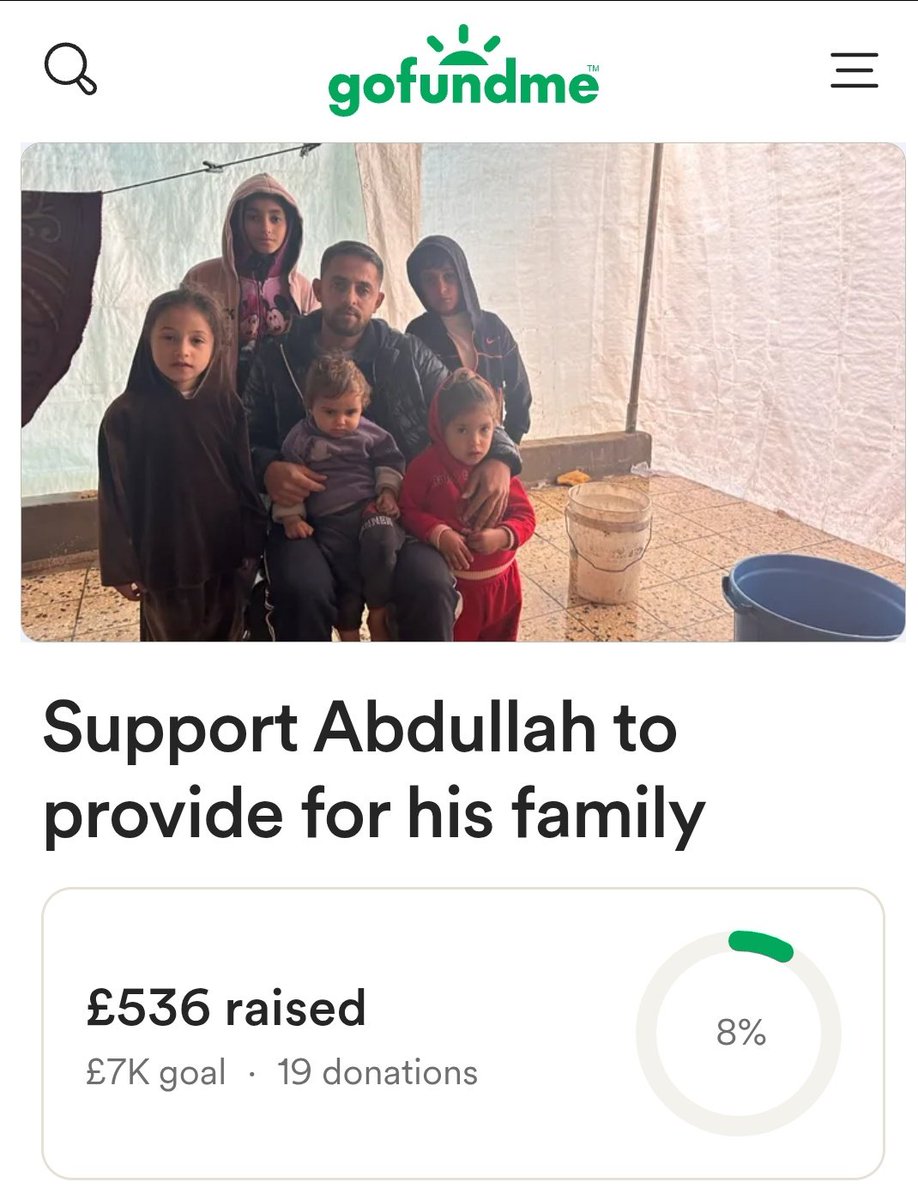 AriRangRooted's tweet photo. ⛔️⛔️⛔️ ID VERIFIED ⛔️⛔️⛔️
Abdellah now is on 536£ on his 7k goal, still this is not enough to afford food for a 7 members family &amp; get diapers for the little one since everything in Gaza is too expensive.
Plz RT &amp; donate ! &amp; tag 5 of your friends to share.
https://t.co/dDqmgdb5QH https://t.co/ZgpdGNIbhm