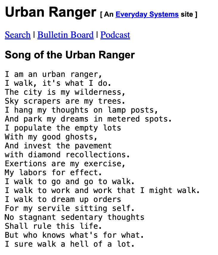 LibertyRPF's tweet photo. @DylanoA4 I was just talking about this yesterday with @TinkeredThinker and @nicktawil -- a webpage from 2002 that I randomly remembered as we were talking about talking walks: https://t.co/1JYIGGr2zg https://t.co/DW6a33araQ