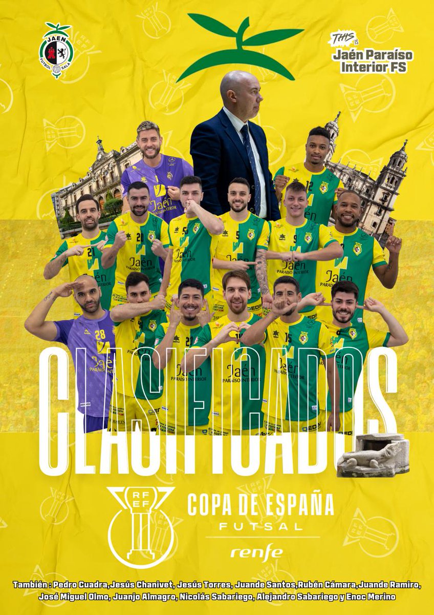JaenFS's tweet photo. 👋 ¡Holaaaaaa @FutSalRFEF, ya estaamos aquí de nuevo!

🏆 ¡SOMOS EQUIPO DE COPA DE ESPAÑA 2025 @Renfe!

#SomosJaén💛 https://t.co/MMBfTWAHDs