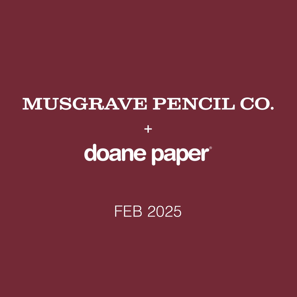 doanepapergoods's tweet photo. A new @MusgravePencil is coming this February. https://t.co/Rt8OU2rgCs