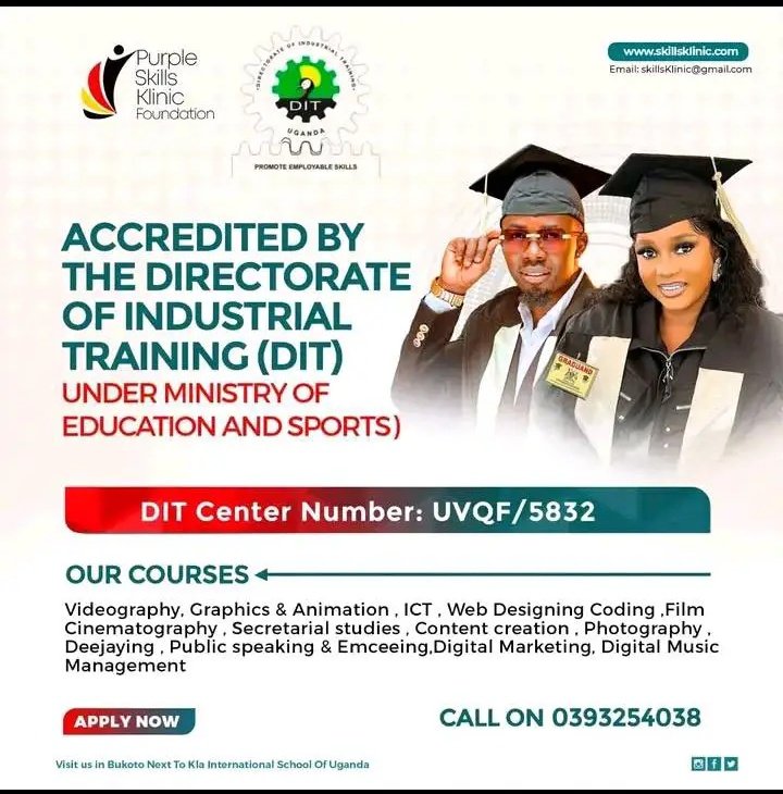 CreativesEduc's tweet image. Join the number one skilling center in Uganda today and get empowered @SkillsKlinic .
📞0393254038
#skillsklinic