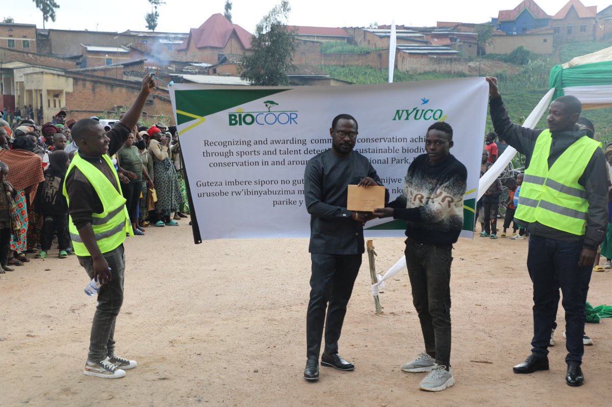 Christophe Uwizeyimana (@christopheuwiz) on Twitter photo 1. Today <a href="/biocoor/">BIOCOOR</a> and other partners have recognized and awarded community conservation achievers from #Kitabi,#Uwinkingi & #Buruhukiro sectors of <a href="/Nyamagabe/">Nyamagabe District</a> through sports and talent detection for sustainable biodiversity conservation in and around Nyungwe National Park, Rwanda. 1. Today <a href="/biocoor/">BIOCOOR</a> and other partners have recognized and awarded community conservation achievers from #Kitabi,#Uwinkingi & #Buruhukiro sectors of <a href="/Nyamagabe/">Nyamagabe District</a> through sports and talent detection for sustainable biodiversity conservation in and around Nyungwe National Park, Rwanda.