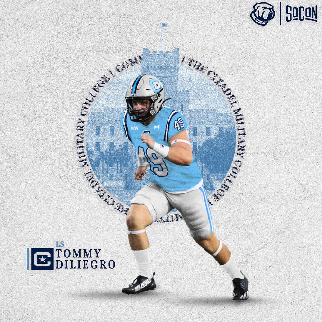 tommydiliegro's tweet image. I am excited to announce my commitment to The Citadel! Thank you to @CoachCoax17 and @KoachDrayton for the opportunity to play for my hometown team! GO DOGS! #FireThoseCannons 

@CitadelFootball @KevinLive5 @SEisbergWCIV
