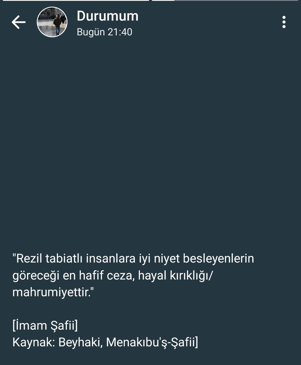 Kendimize duyarlılık.