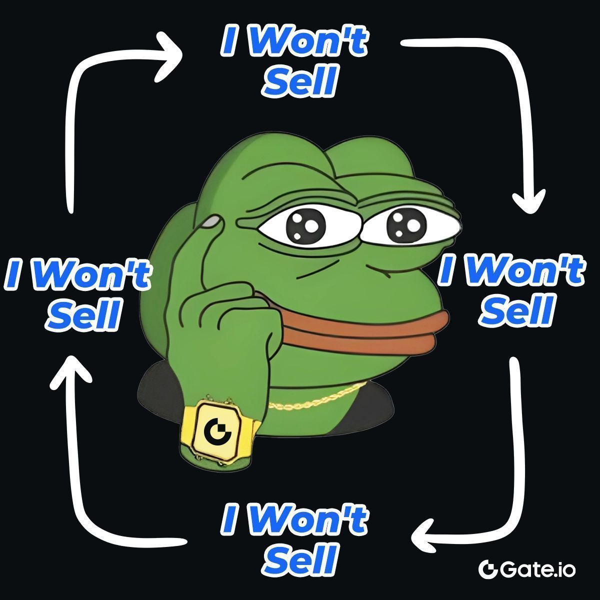 Gate's tweet photo. HODL Strong, Win Big! 

#Gateio https://t.co/o617UjpUEx