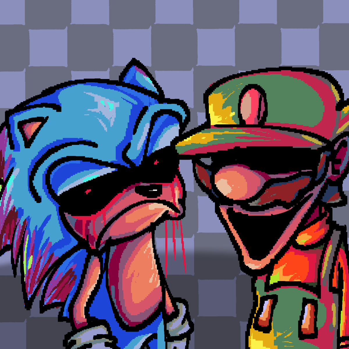 FNFreOfficial's tweet photo. These 2 idiots who are supposed to be scary are back :) / estos 2 idiotas que supuestamente deben dar miedo, estan de regreso :)

Sonic 3x3 by @doucontrolnose 
M.Glitch by @El_Diex15 

@GameBananaFNF @FNFnewsespanis @FNFNewsAnnounc1 https://t.co/QuHEWVEhJF