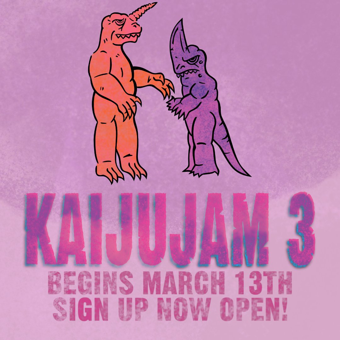 mech_jam's tweet image. The time is here and the kaiju are back! After a year's break Kaijujam officially returns. The third Kaijujam kicks off on the 13th of March 2025, sign up for the jam is now available.
Join Now at Itch io: itch.io/jam/kaijujam3
#Kaijujam #GameJam #GameDev #IndieGameDev