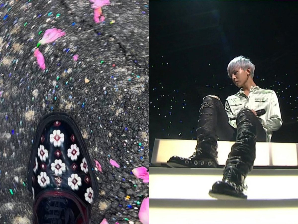 wow sustainable icon G-Dragon. #GDRAGON wearing the Prada flower
