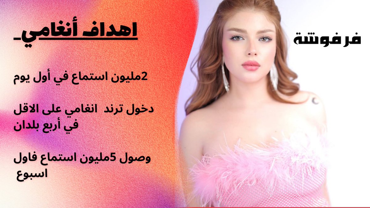 Fanswijo's tweet photo. أهداف اغنية #فرفوشة على كل المنصات جيش وجدان جاهز لتحقيق السكورات 💪💪💪 #وجدان_سعيد #farfoucha #new_favorite_artist #RiyadhSeason #JoyAwards @JoyAwards @Turki_alalshikh @mbc1 @ETbilArabi https://t.co/VyQ42OXIzR