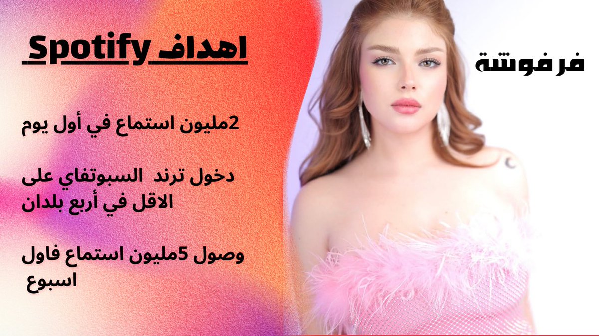 Fanswijo's tweet photo. أهداف اغنية #فرفوشة على كل المنصات جيش وجدان جاهز لتحقيق السكورات 💪💪💪 #وجدان_سعيد #farfoucha #new_favorite_artist #RiyadhSeason #JoyAwards @JoyAwards @Turki_alalshikh @mbc1 @ETbilArabi https://t.co/VyQ42OXIzR