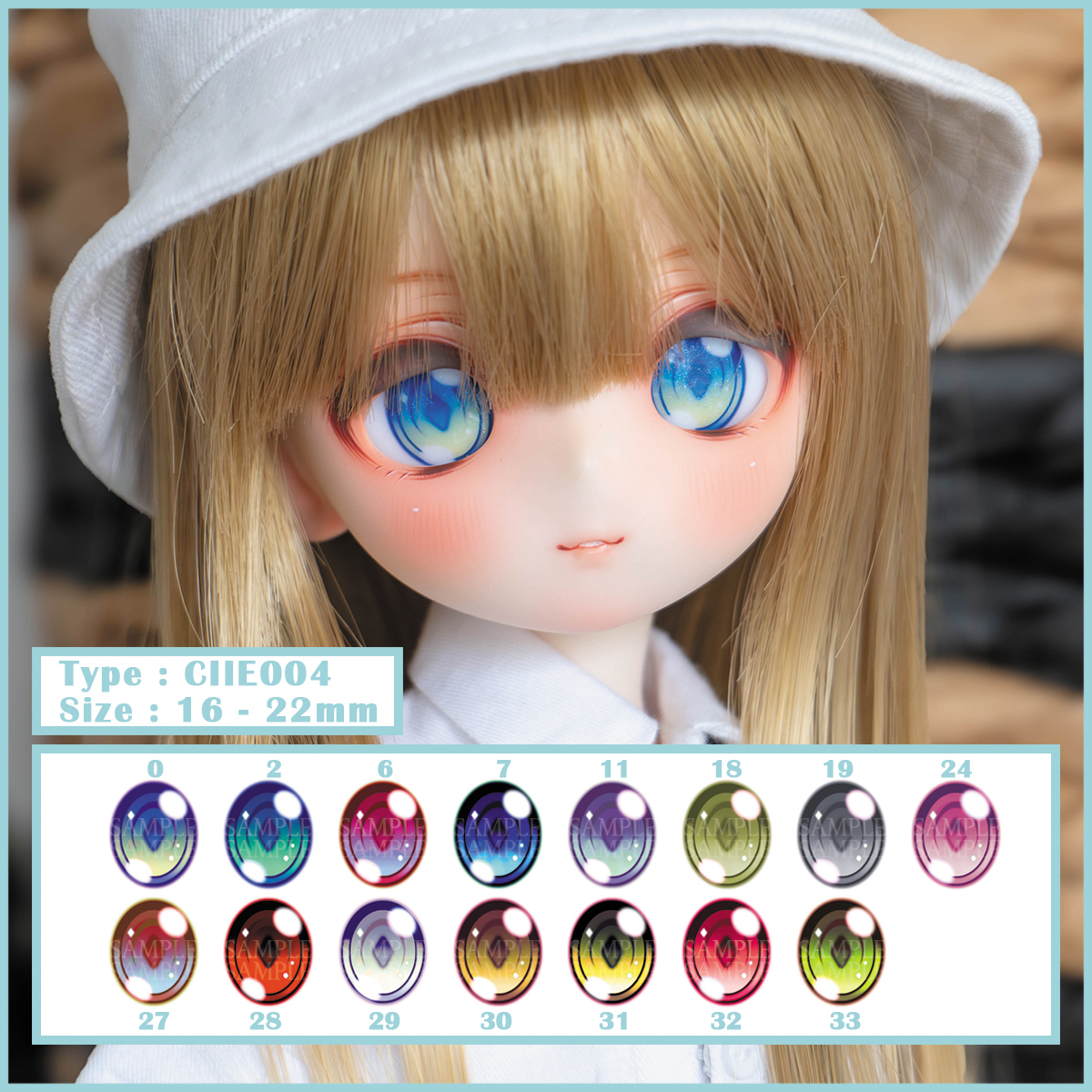 CiiWorkshop's tweet photo. ✨新しい写真公開✨

ハンドメイド【CIIE004 アニメチックアイ】🌟
MDD/DD/Smart Doll/BJD用🎨10色以上！
サイズ：16/18/20/22mm
🛒購入👉https://t.co/529Bb3yV7R
質問はDMでどうぞ！😊

#CIIWorkshopEye #ドールアイ https://t.co/oVlKthXELR