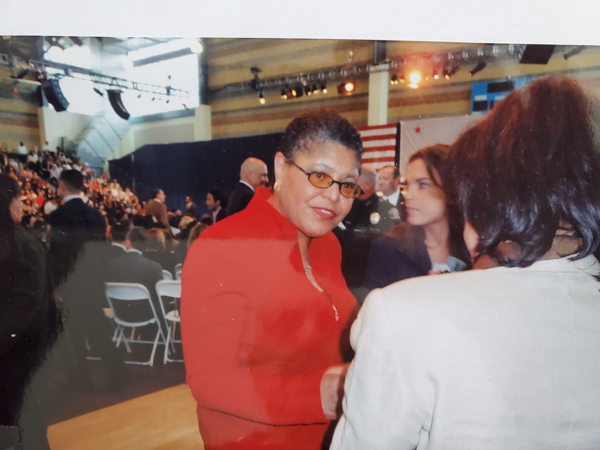 larrygilbert's tweet photo. LA mayor Karen Bass has been an ally of president Obama as far back as 2009 when he was in LA at the Contrara Learning Center https://t.co/gZhIgWc6aV