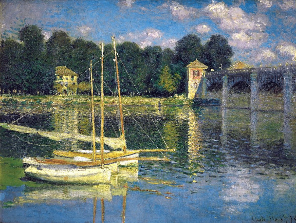 The Bridge at Argenteuil, 1874 #artbots #monet