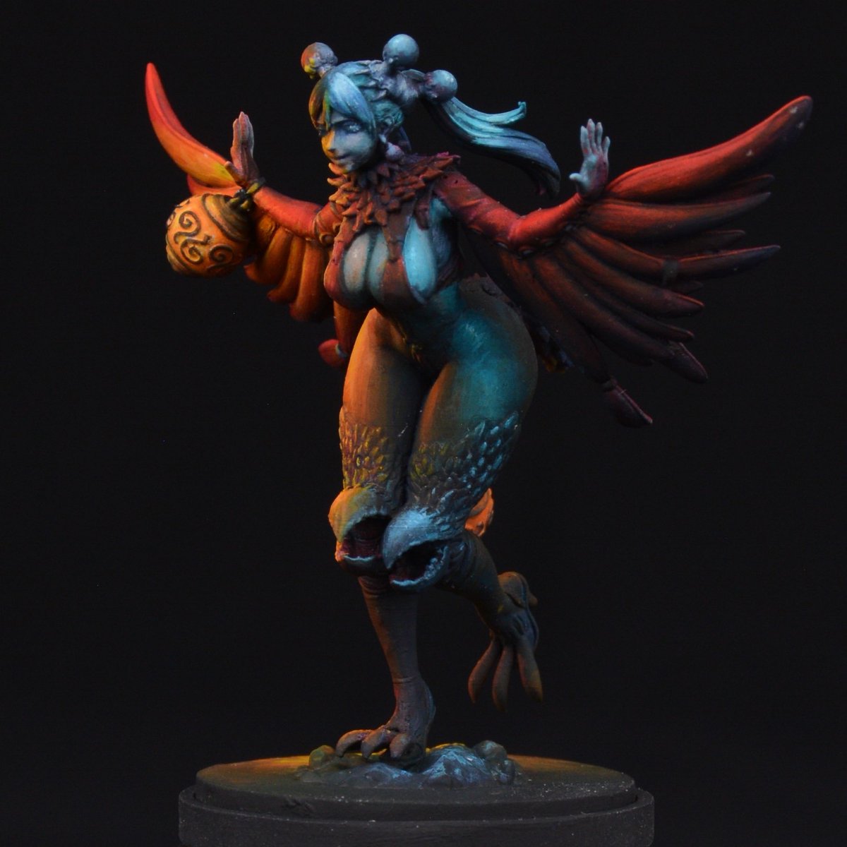 phdadd's tweet photo. The Phoenix Hunt Reenactment from @kingdomdeath 

#miniaturepainting #kingdomdeath #paintingminiatures #Hobby #darkfantasy #dnd https://t.co/D5kXFvISQo