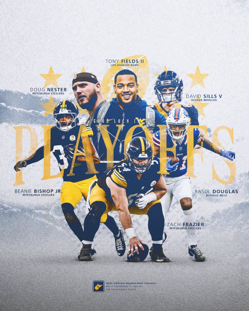 WVUfootball's tweet image. It's playoff time in the pro ranks 🏆