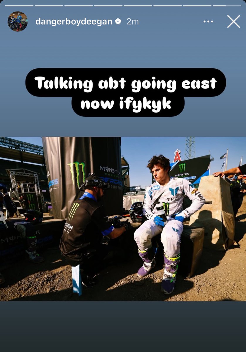 Dirtbike_Lovers's tweet photo. Haiden Deegan not holding back on Levi Kitchen ! https://t.co/J3vk0Tr2jk