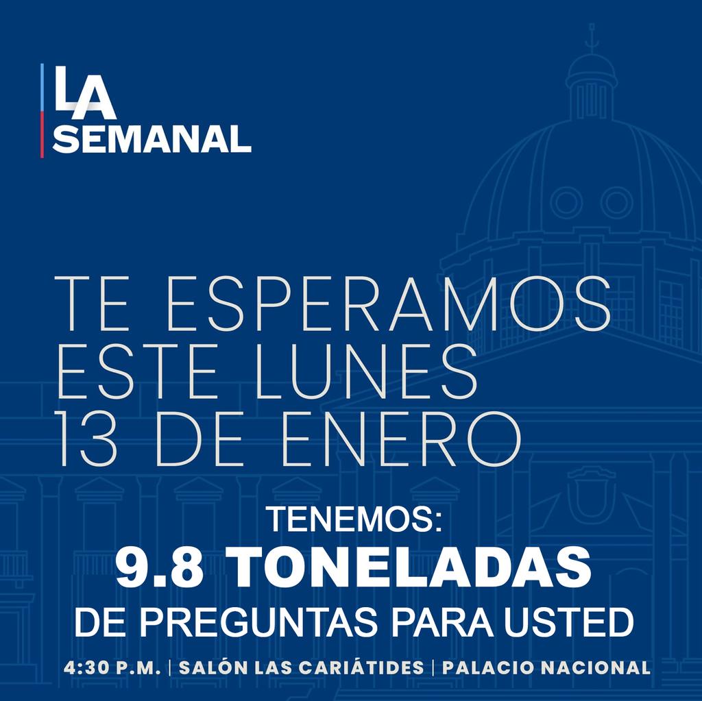 Este lunes empieza la segunda temporada de su programa "L.A Semanal" con su anfitrión <a href="/luisabinader/">Luis Abinader</a> 😎👍🏾