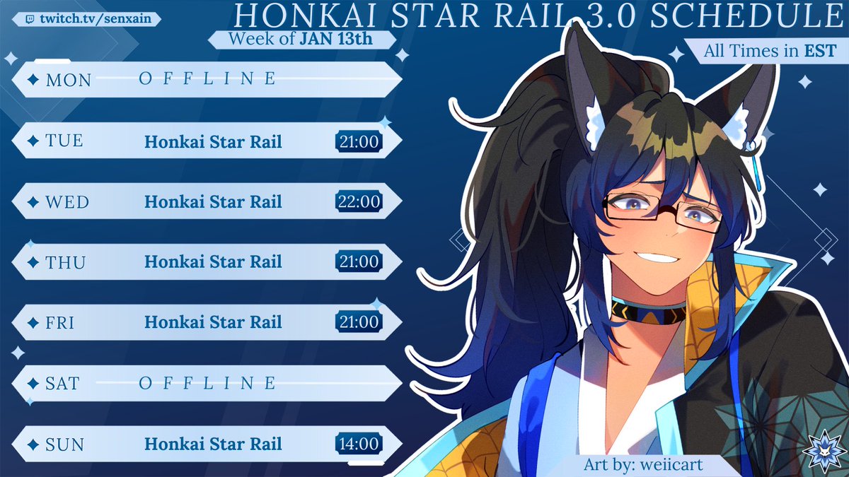 SenxainVT's tweet photo. We have a busy return to streaming coming next week as the next two weeks have major updates for both Honkai Star Rail and Zenless Zone Zero back to back. First up, HSR! Don't forget to tune in.
#HonkaiStarRail https://t.co/sNgrmqNY6y