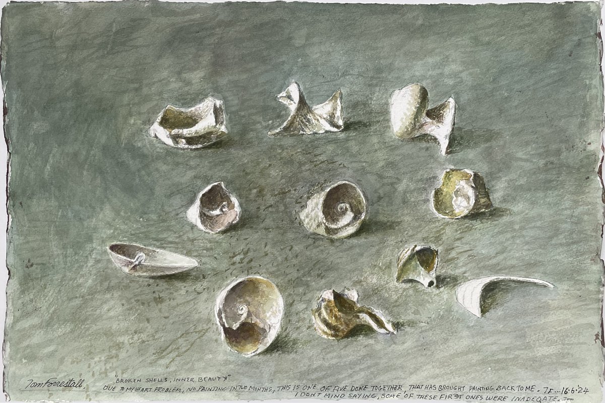 Just received - TOM FORRESTALL "Broken Shells, Inner Beauty" #tomforrestall #miragodardgallery