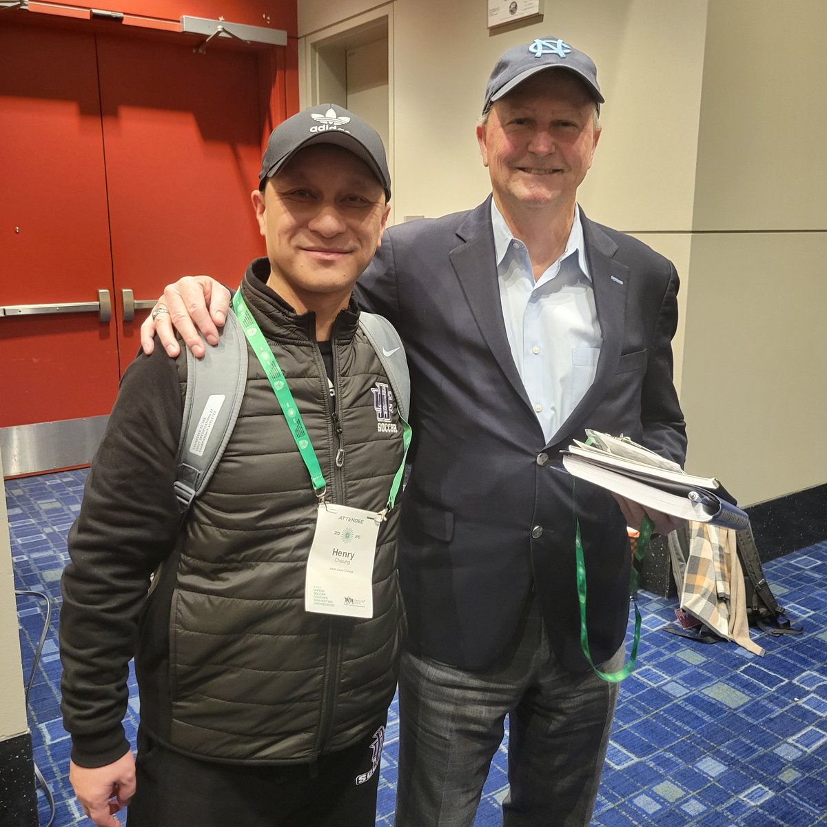 One could say Coach Henry had a good time at <a href="/UnitedCoaches/">United Soccer Coaches</a> Convention. He met Carli Lloyd, Emma Hayes, Alexis Lalas, Anson Dorrance. 🐐