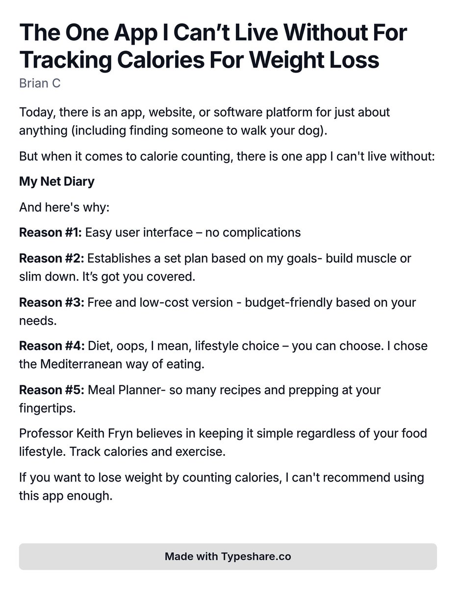 100_Potential's tweet photo. The One App I Can’t Live Without For Tracking Calories For Weight Loss https://t.co/iMkmRjQdBP
