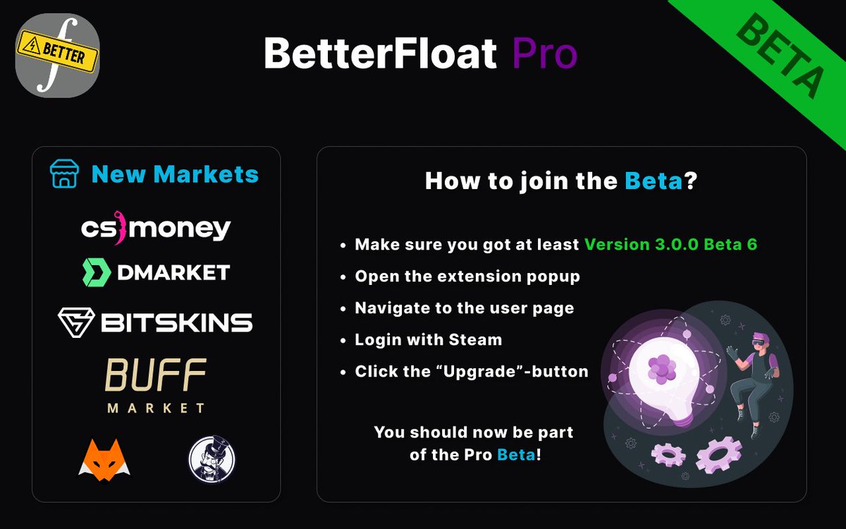 📣BetterFloat's 3.0 beta is still live📣
The free beta will run until the end of next week, followed by the official 3.0 release.
If you haven't yet, join to test the new BetterFloat Pro right now! 

Unsure how? 
Check out this ⬇️