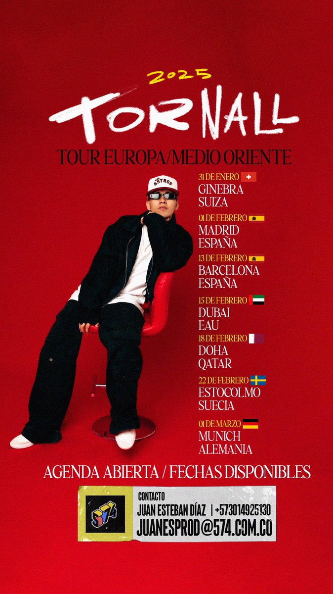 Haré mi primera gira en Europa 🙃🥹
#Dj #Tornall #Europa