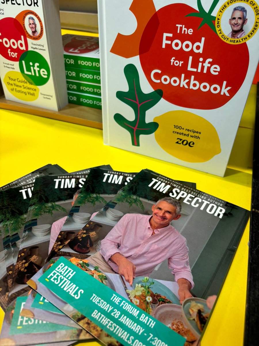 Bath Literature Festival (@bathlitfest) on Twitter photo Have you been into Waterstones recently and seen <a href="/timspector/">Tim Spector MD (Prof)</a>'s new book? We look forward to welcoming <a href="/waterstonesbath/">Waterstones Bath</a> to the <a href="/TheForumBath/">The Forum, Bath</a> on Tues 28 Jan selling signed copies of Tim's book. Get your tickets now: bathfestivals.org.uk/the-bath-festi… #BathLitFest25 <a href="/PenguinBooks/">Penguin Books</a> Have you been into Waterstones recently and seen <a href="/timspector/">Tim Spector MD (Prof)</a>'s new book? We look forward to welcoming <a href="/waterstonesbath/">Waterstones Bath</a> to the <a href="/TheForumBath/">The Forum, Bath</a> on Tues 28 Jan selling signed copies of Tim's book. Get your tickets now: bathfestivals.org.uk/the-bath-festi… #BathLitFest25 <a href="/PenguinBooks/">Penguin Books</a>