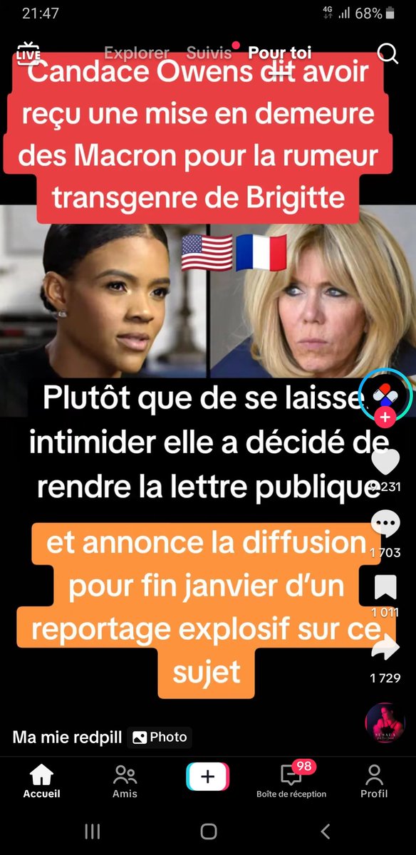 womandream's tweet photo. #CandiceOwens  combative..
Attaquée par les #Macron elle riposte en 2 temps
1 En dévoilant leur lettre l'attaquant
2 En promettant un reportage explosif fin janvier 2025.
Oups fallait pas la chatouiller ! https://t.co/5aoUYvzoy8