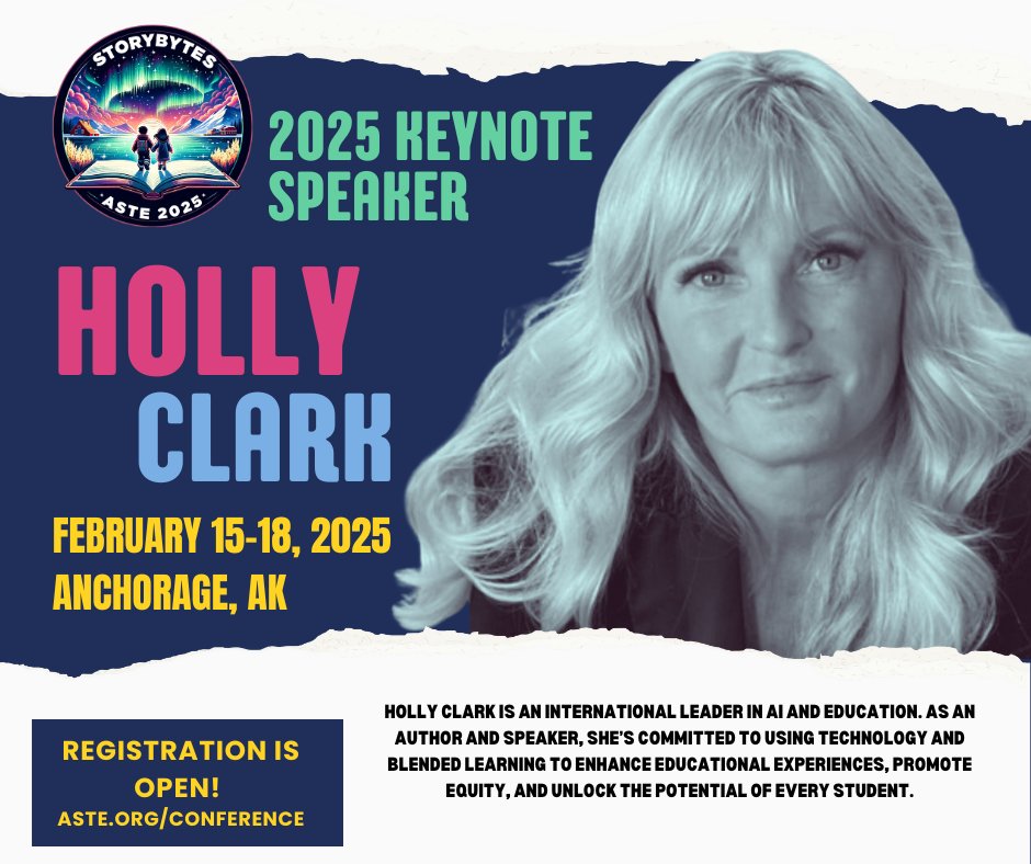 Let’s rethink what’s possible in education together and how we can change the story of each learner in our classroom. See you in Alaska! 🙌 #ASTE2025 #AIinEducation #EquityThroughInnovation 
aste.org/conference