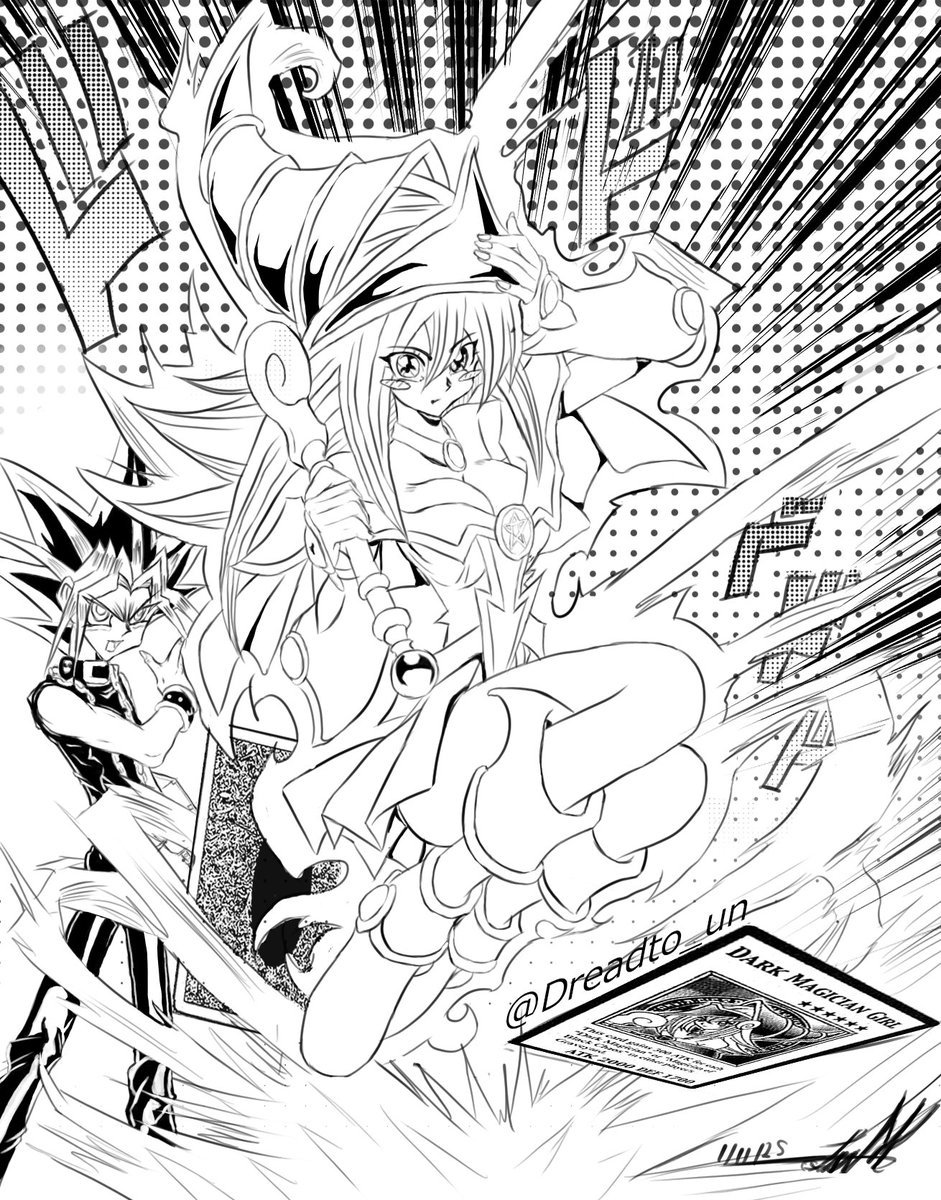 DreadTo_un's tweet photo. Dark Magician Summoned.
BaW ver.
Full color pa después https://t.co/zHO9eVsqk7