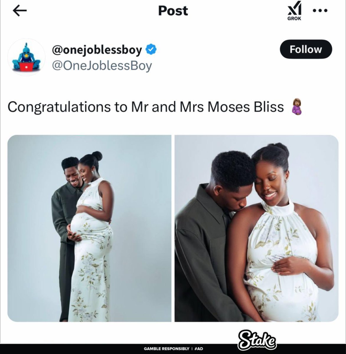 benopaonyx1's tweet photo. Mr and Mrs Moses Bliss posted their pregnancy dump and the comments are so hilarious + vawulence 🇳🇬
Nigerians sabi cruise 😭🤣🤣🤣🤣❤️

Check thread 🧵 https://t.co/d45Bnk1TYH