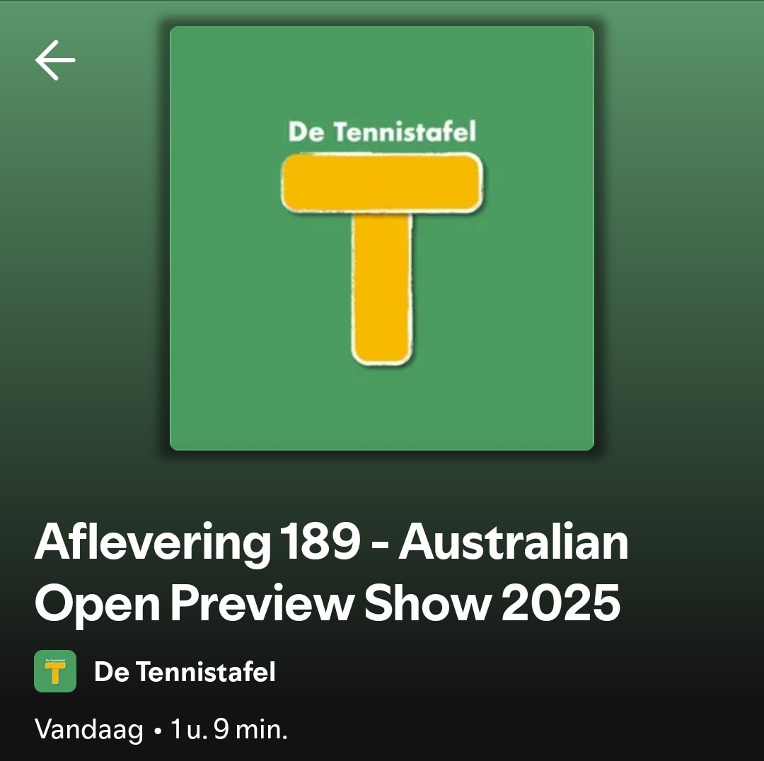 Op de valreep! De eerste aflevering van 2025 is er meteen één van formaat. <a href="/steffantennisnl/">Steffan Kok</a> op de late avond in Nederland en <a href="/Davavaki/">David Avakyan</a> in de vroege ochtend in Melbourne nemen uitgebreid de schema's en verhalen door van de rap naderende Australian Open. ⤵️ open.spotify.com/episode/0CI1de…