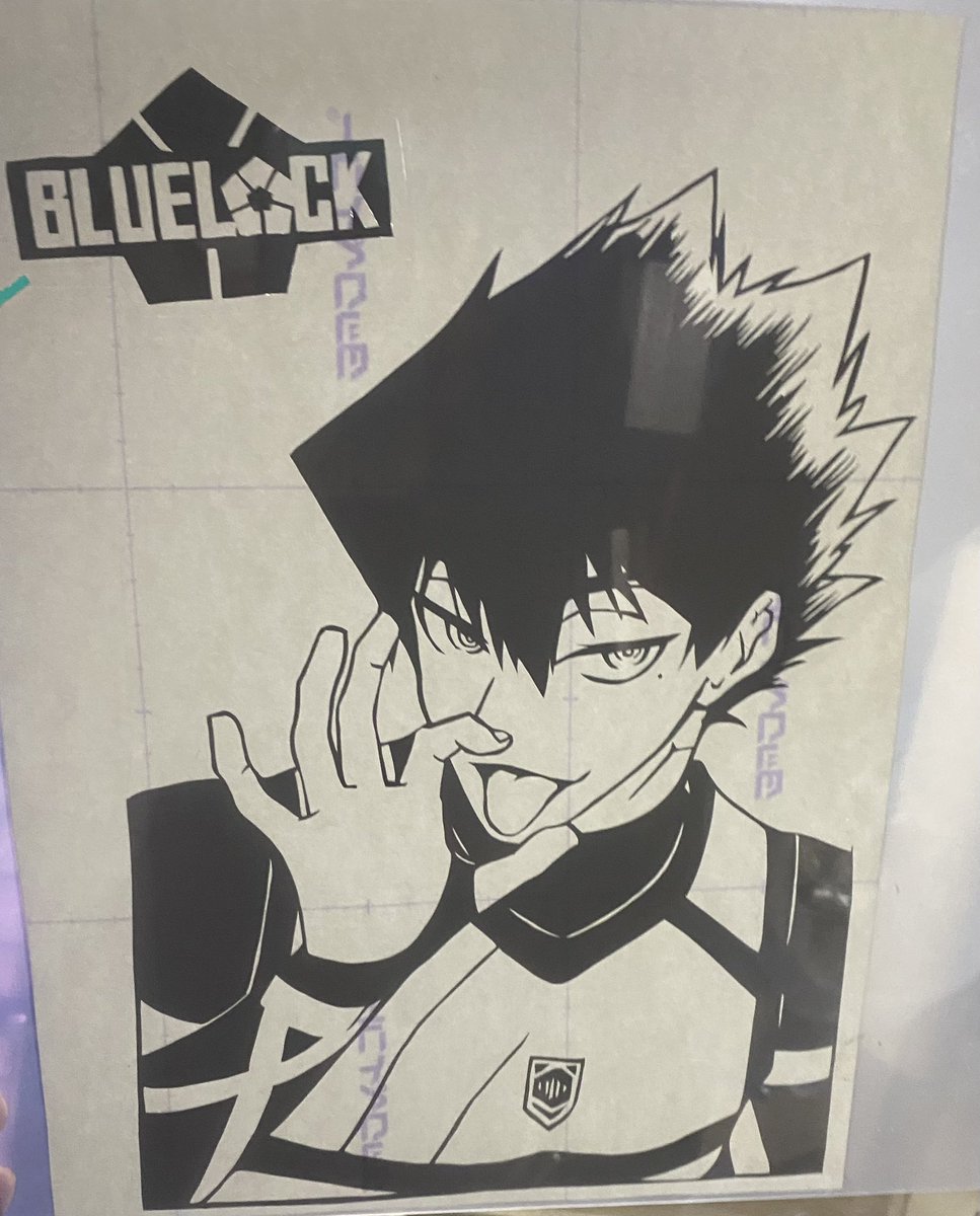 今年1発目切り絵 ブルーロック 烏旅人 潔世一 このチームの弱点はお前