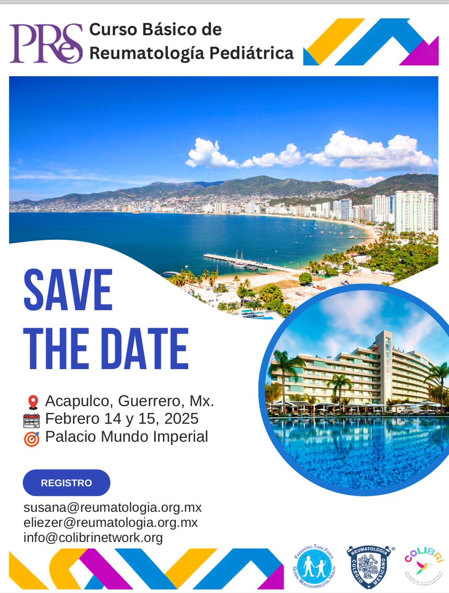 Inscríbete #EnfermedadDeKawasaki #Lupus #ArtritisIdiopaticaJuvenil