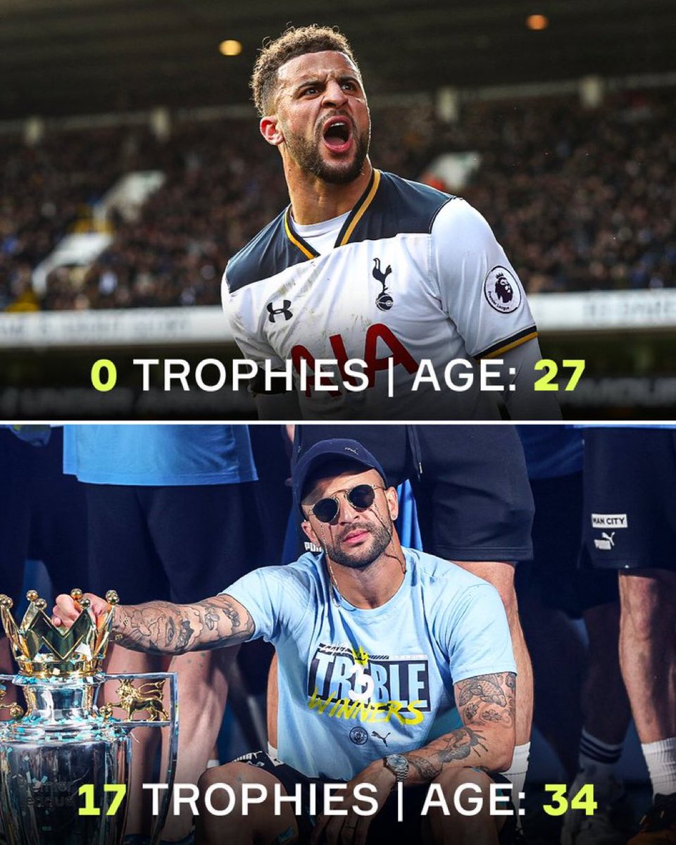Thank you Kyle Walker for everything that you've done for our beautiful club. All the best