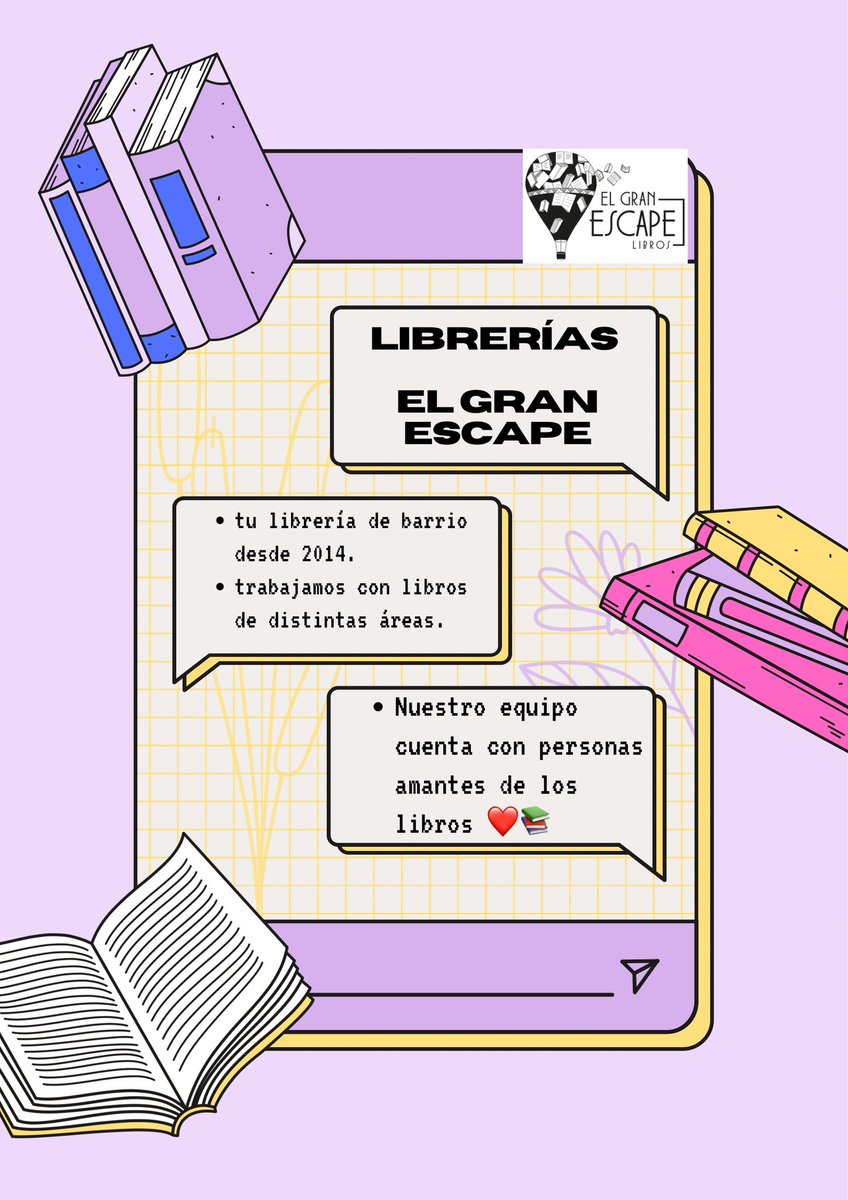 Librerías El Gran Escape tweet media