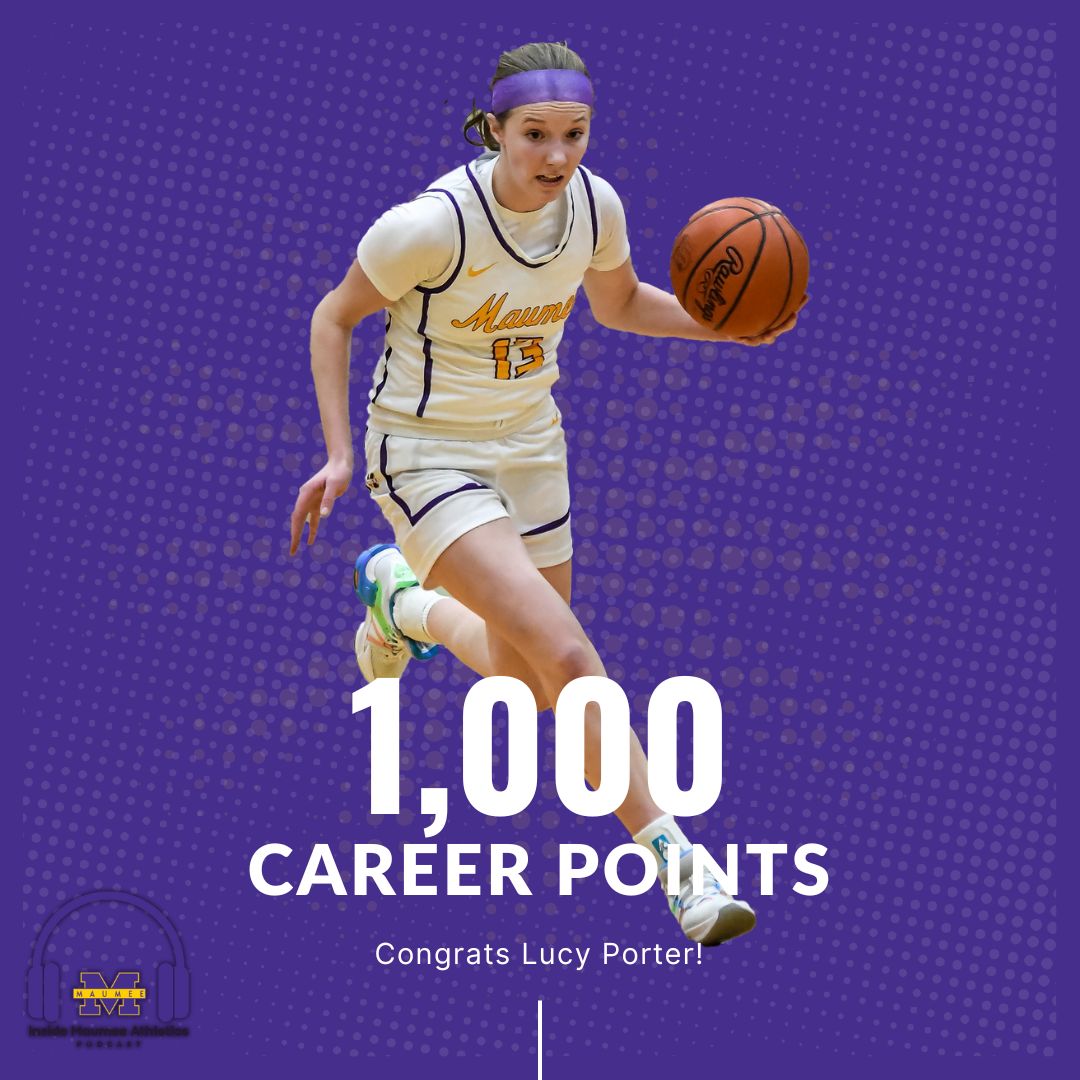 Congrats to <a href="/MaumeeGBK/">Maumee Lady Panthers Basketball</a> senior <a href="/lucyporter__/">lucy porter</a> for scoring her 1000th career point today!
<a href="/maumee_schools/">Maumee City Schools</a> <a href="/MaumeePanthers/">Maumee Panthers</a>