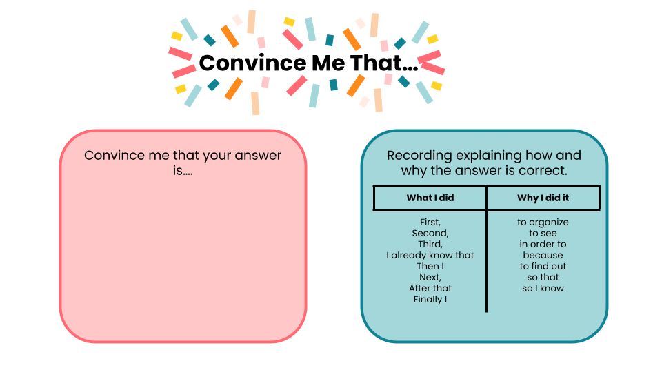 Challenge your students to explain their answers with short video recordings.
They'll use clear language and visuals to "convince you" they're right.

buff.ly/4fKkXc9