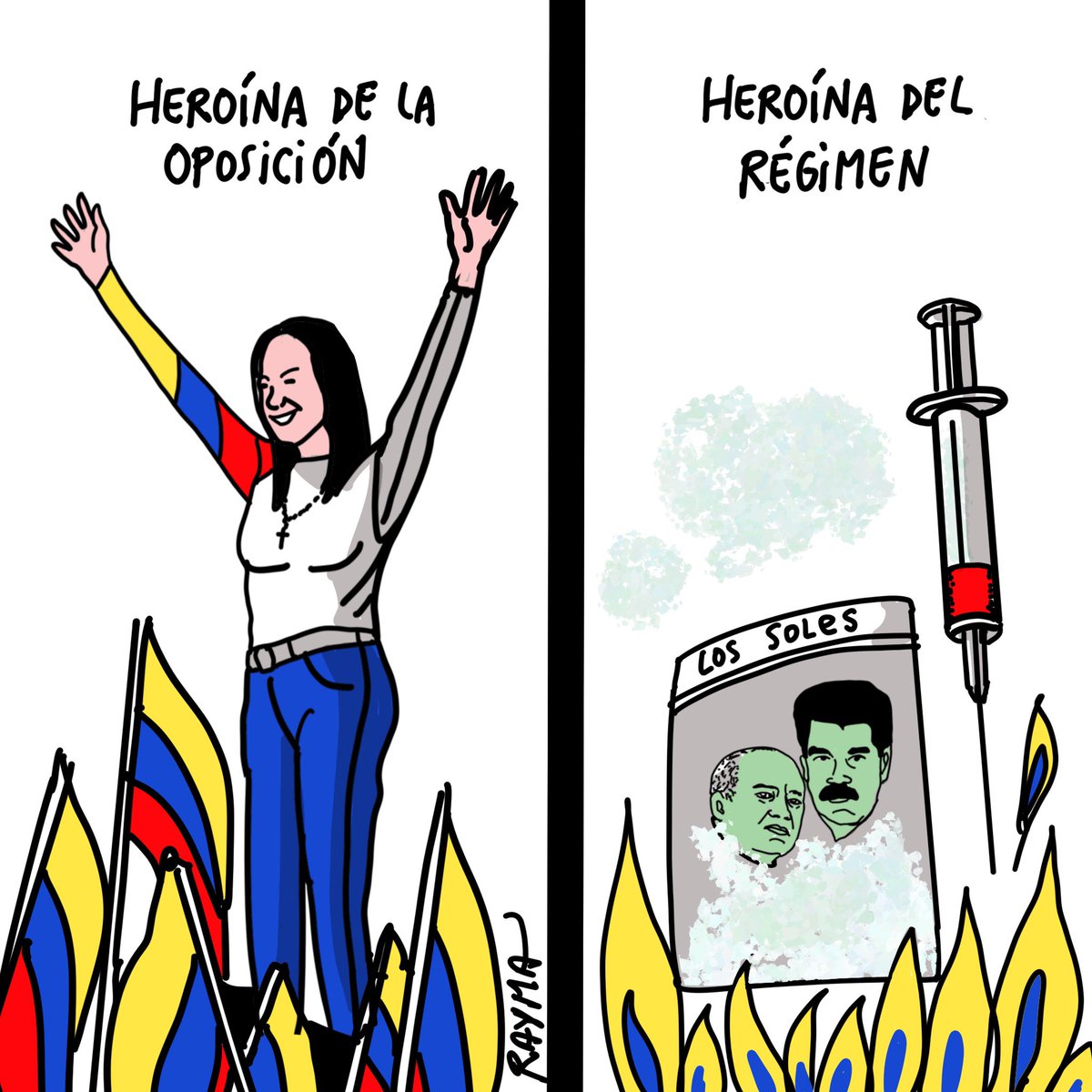 Cual es tu Heroína? 💛💙❤️Venezuela LIBRE 
#raymatoday Gracias <a href="/MariaCorinaYA/">María Corina Machado</a>